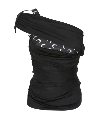 Marine Serre Shelter Shoulder-length T-shirt In Black