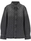 Marine Serre Moon-pattern Shirt In Gray