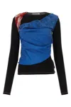 Marine Serre Multicolor Scarves Draped Top In Mu00