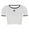 Marine Serre Moon-logo T-shirt In White