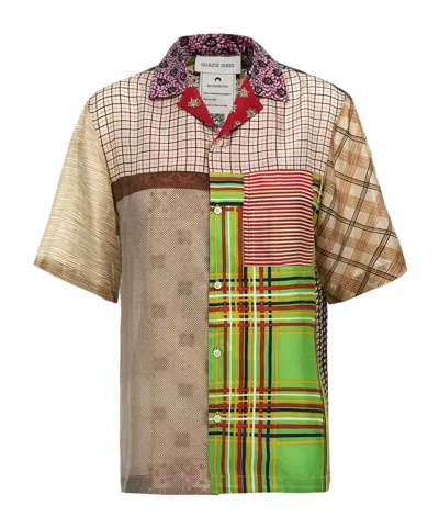 Marine Serre Short Sleeve Shirt In Nude