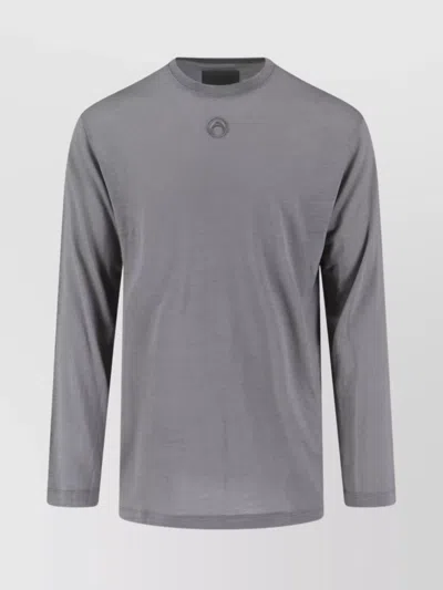 Marine Serre Short Sleeve Top Crew Neck In Gray
