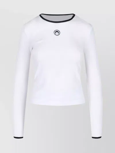 MARINE SERRE SHORT SLEEVE TOP ROUND NECK