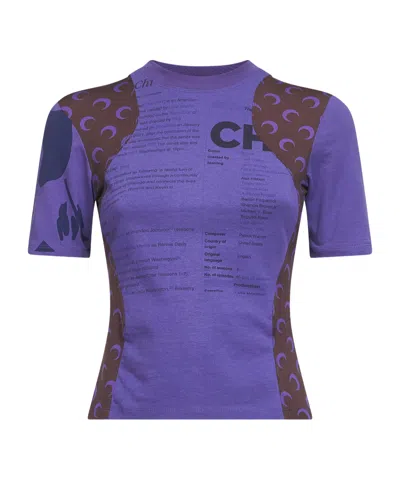 MARINE SERRE SHORT-SLEEVED PRINTED T-SHIRT