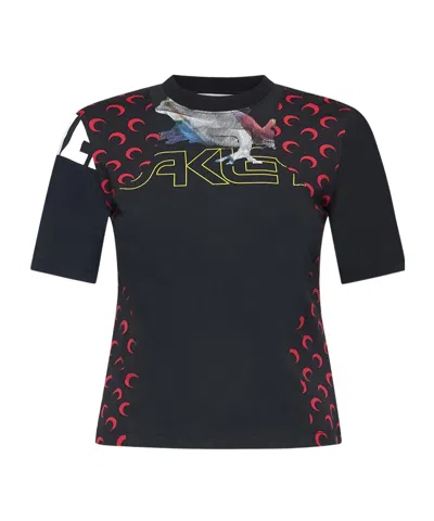 Marine Serre Regenerated Graphic-print T-shirt In Multi