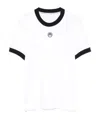 Marine Serre Crescent Moon-embroidered T-shirt In White