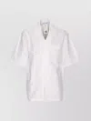 Marine Serre Short Sleeves Collared Neck Regenerated Shirt