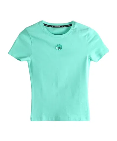 Marine Serre Short-sleeved T-shirt In Green