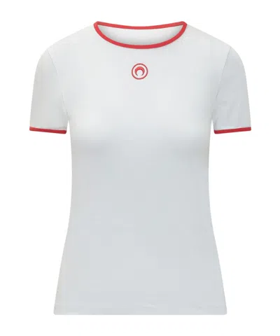 Marine Serre Short-sleeved T-shirt In White