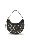 Marine Serre Moon Mini Shoulder Bag In Black