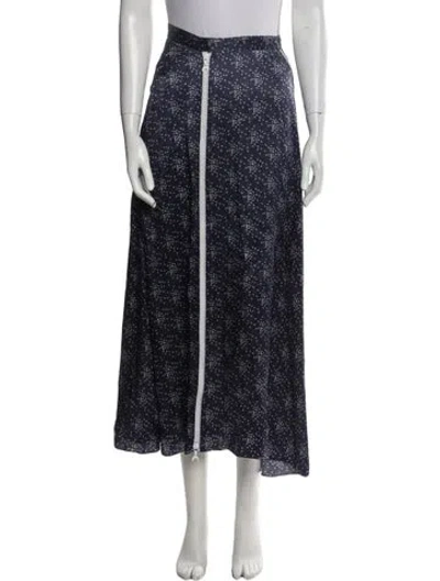 Pre-owned Marine Serre Silk Long Skirt In Multi