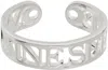 Marine Serre Silver  Insert Bangle Bracelet In Mt10