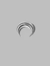 Marine Serre Silver Plated Moon Stud
