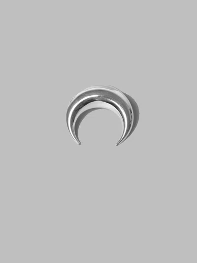 Marine Serre Silver Plated Moon Stud