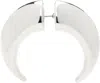 Marine Serre Silver Regenerated Tin Single Earring In Mt11 Shiny Silver