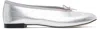 Marine Serre Silver Repetto Edition Lilouh Soft Nappa Ballerina Flats In Mt10 Silver