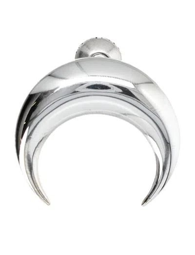 MARINE SERRE SILVER SINGLE EARRING