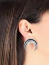 Marine Serre Single Earrings Moon In Silver