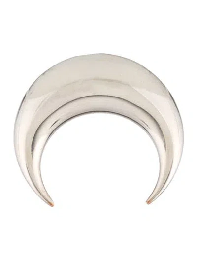 Pre-owned Marine Serre Single Moon Stud Earring In Multicolor