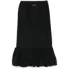 Marine Serre Elastic Waist Skirt In Black