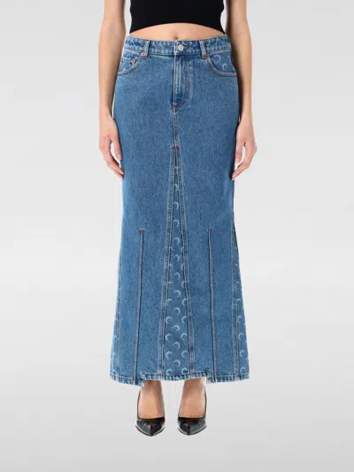 MARINE SERRE SKIRT MARINE SERRE WOMAN COLOR BLUE,G58779009