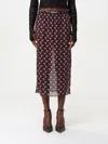 Marine Serre Skirt  Woman Color Brown In Braun
