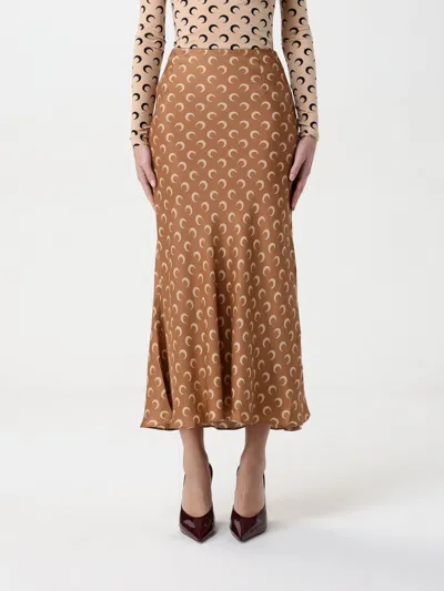 MARINE SERRE SKIRT MARINE SERRE WOMAN COLOR CAMEL,G65776042