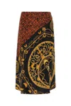 Marine Serre Regenerated Jewellery-print Silk Skirt In Printed