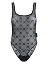 Marine Serre Sleeveless Bodysuit In Black