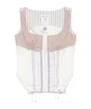 Marine Serre Regenerated Striped Top In White