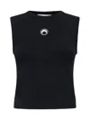 Marine Serre Black Moon Logo Vest In Black