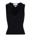 Marine Serre Sleeveless Sweater In Black