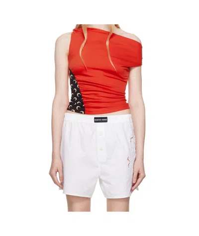 Marine Serre Sleeveless Tops In White