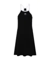 Marine Serre Crescent Moon-embroidered Mini Dress In Black