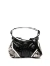 Marine Serre Small Futura Shoulder Bag In Black