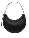 Marine Serre Mini Eclips Shoulder Bag With Embossed Pattern In Black