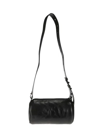 Marine Serre Soft Nappa Pillow Crossbody In Black