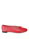 Marine Serre Red Repetto Edition Lilouh Soft Nappa Ballerina Flats In Rojo Oscuro