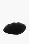 Marine Serre Solid Color Wool Beret