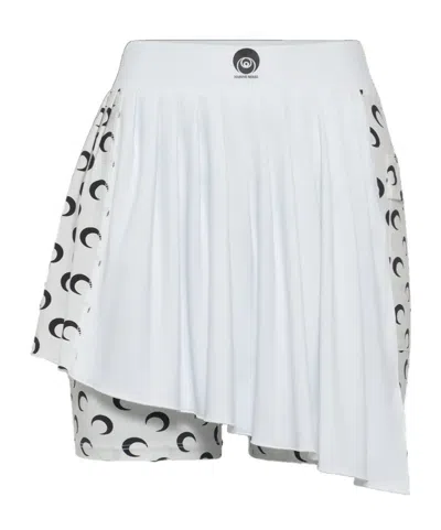 Marine Serre Sporty And Casual Mini Skirt In White