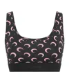 Marine Serre Moon Print Knitted Sports Vest In Black