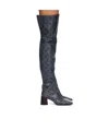 Marine Serre Square-toed Boots In Black