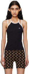Marine Serre Ssense Exclusive Black Tennis Court Tank Top In 00 Black