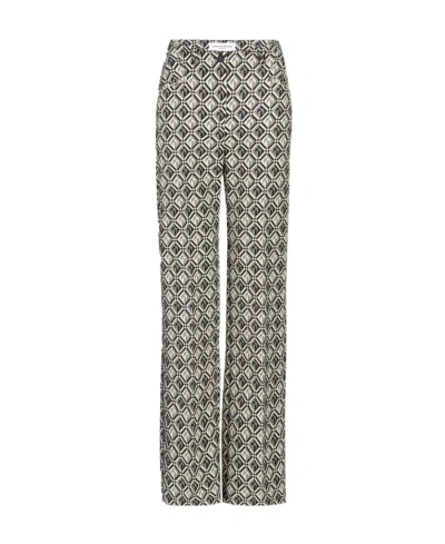 MARINE SERRE STRAIGHT HIGH-WAIST TROUSERS