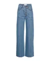 Marine Serre Straight-leg Jeans In Blue
