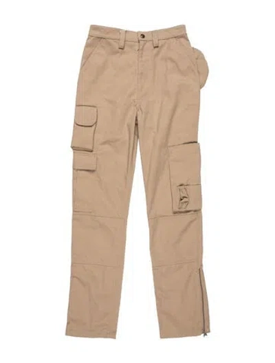 Pre-owned Marine Serre Straight Leg Pants W/ Tags In Neutrals