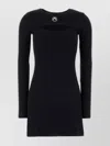 Marine Serre Crescent Moon-embroidered Mini Dress
