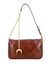 Marine Serre Moon Strike Bauletto Bag In Brown
