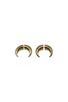 Marine Serre Single Tin Shamanic Stud Earring In Grey
