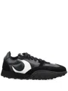 Marine Serre Metal Free Leather Low-top Sneakers In Black